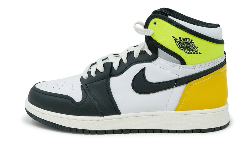 1's Retro High White Black Volt University Gold