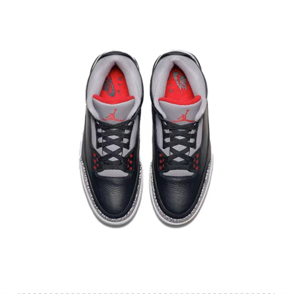 3's Retro Black Cement