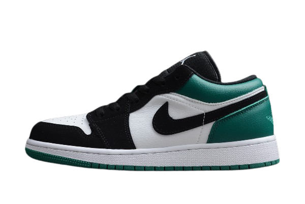 1's Low White Black Mystic Green