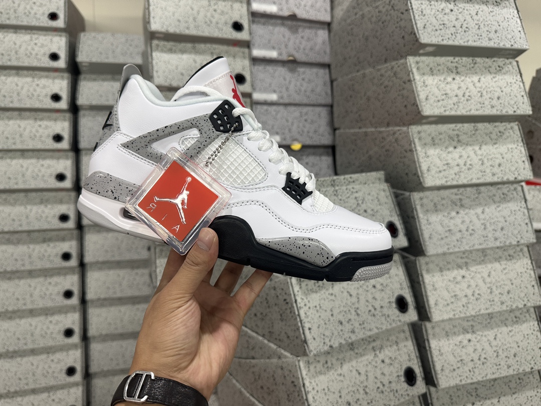 4's Retro White Cement