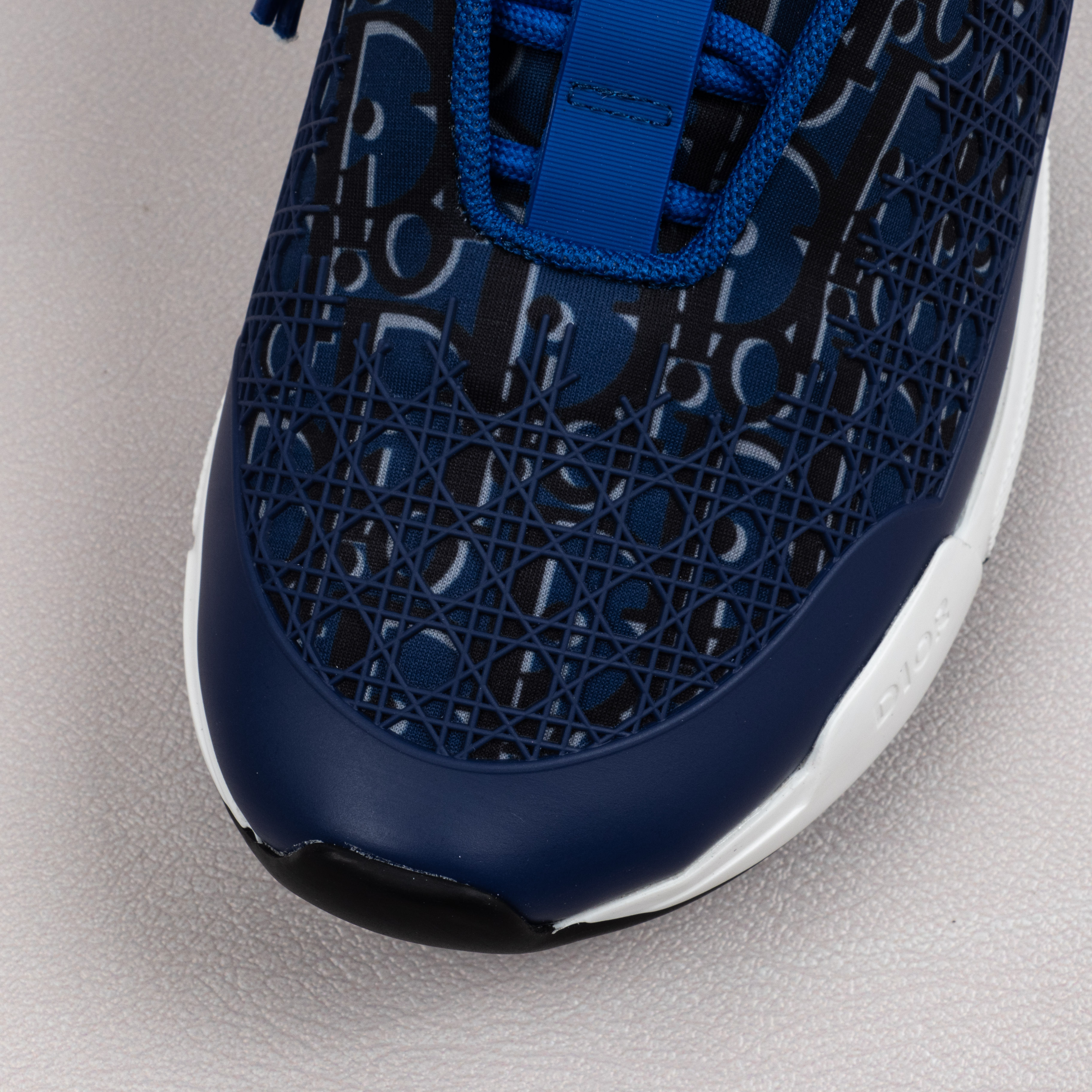 【Free shipping】 男女鞋 DlOR 运动休闲老爹鞋松紧鞋带红蓝色