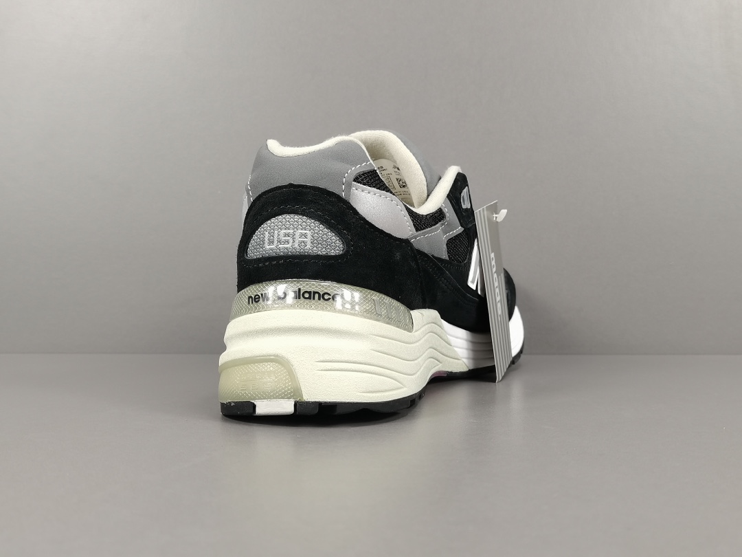 992 Black Grey Suede