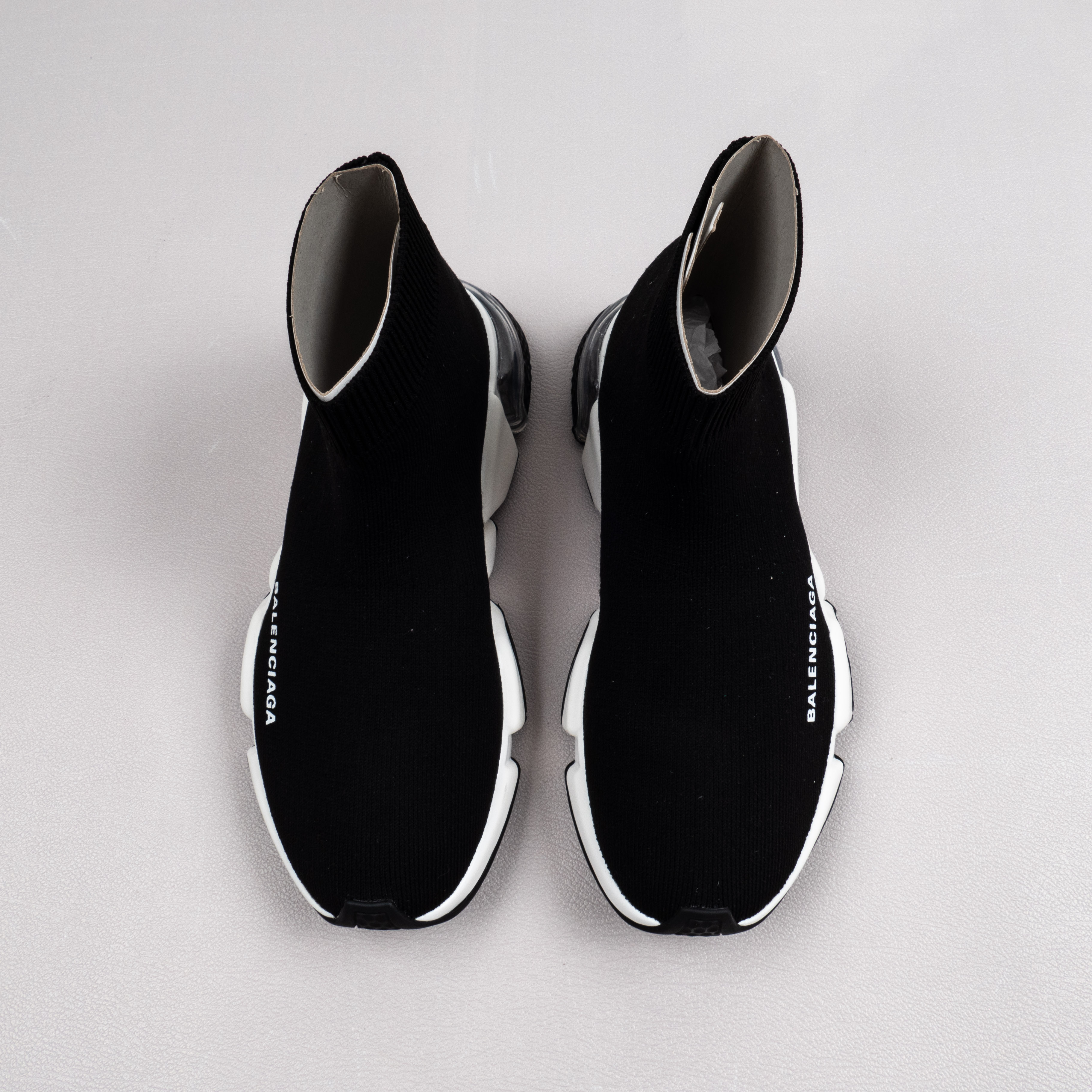 【Free Shipping】男女鞋 巴黎袜子鞋SPEED LOGO印花袜式针织运动鞋