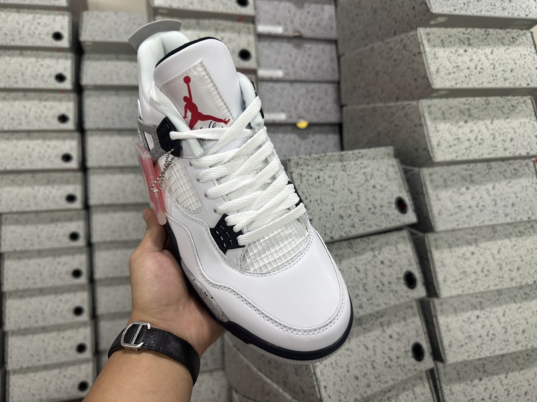 4's Retro White Cement