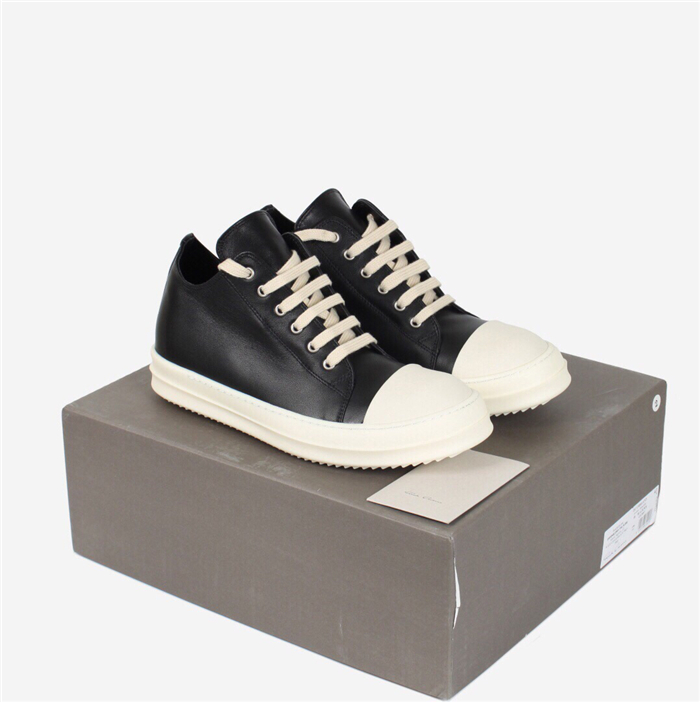 DRKSHDW Black Leather Low Black