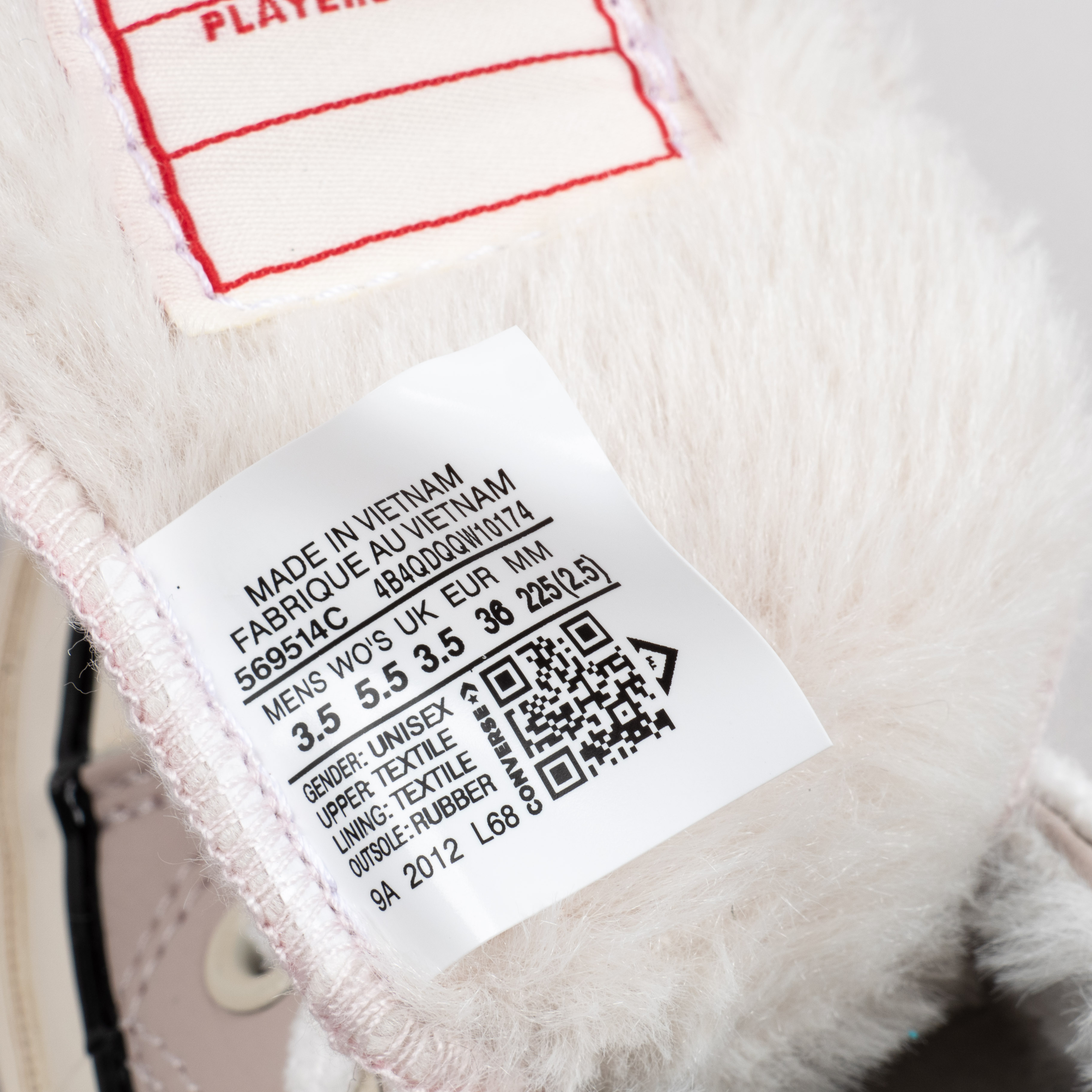 [Free Shipping] 男女鞋 Converse Chuck 70s 皮面加绒帆布板鞋569514C