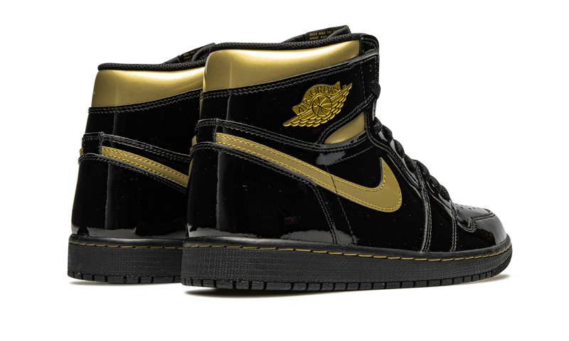 1's Retro High Black Metallic Gold