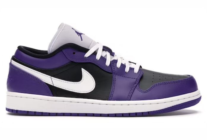 1's Low Court Purple Black