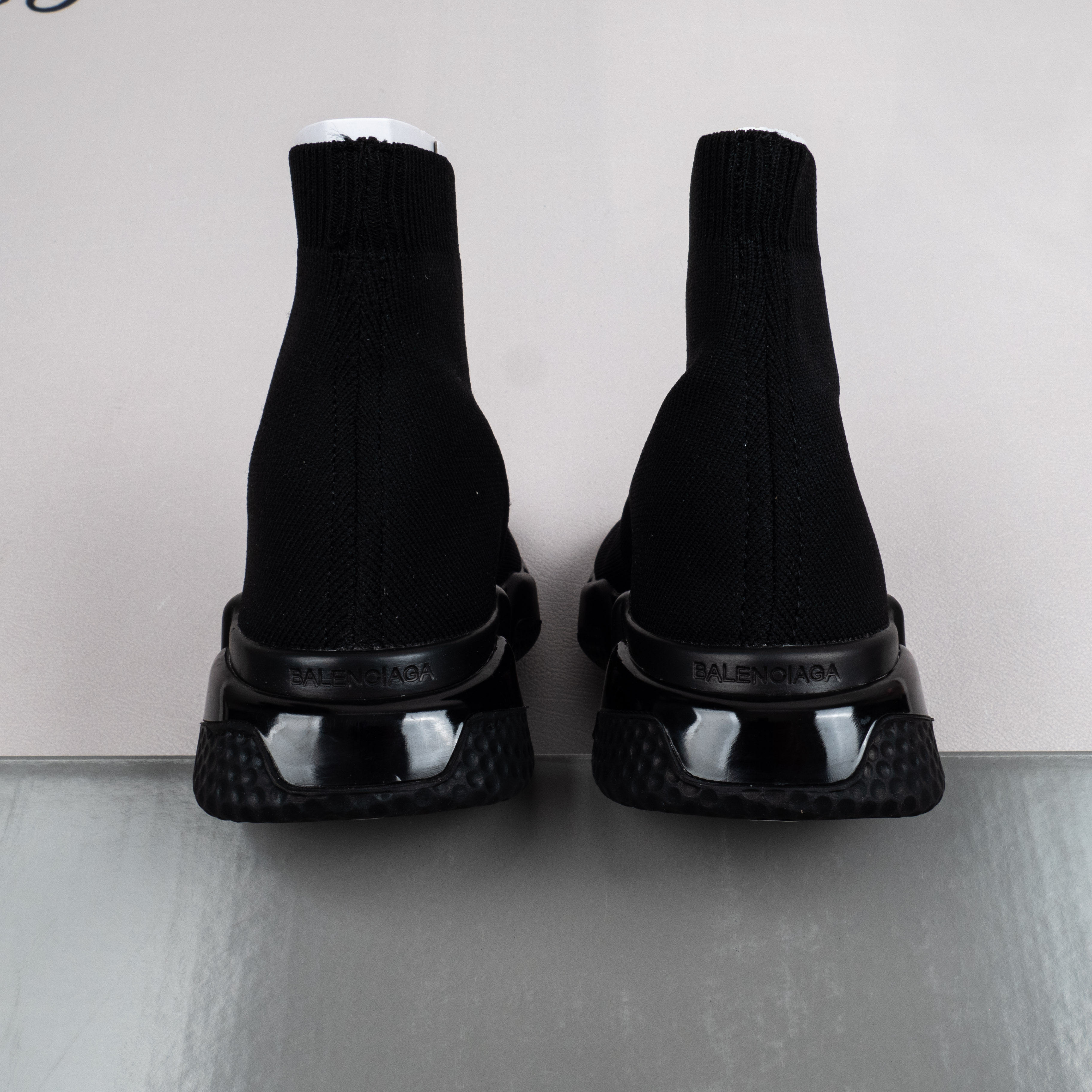 【Free Shipping】男女鞋 巴黎袜子鞋SPEED LOGO印花袜式针织运动鞋