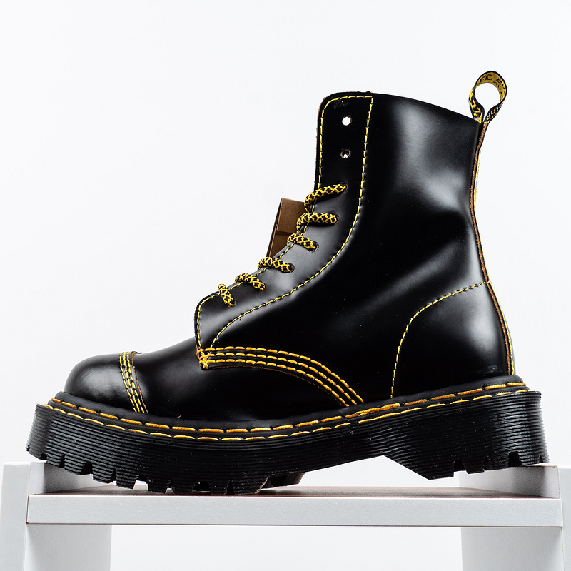 [Free Shipping]男女鞋 Dr.Martens 马汀博士Jadon系列 1460 8孔黑黄马丁靴