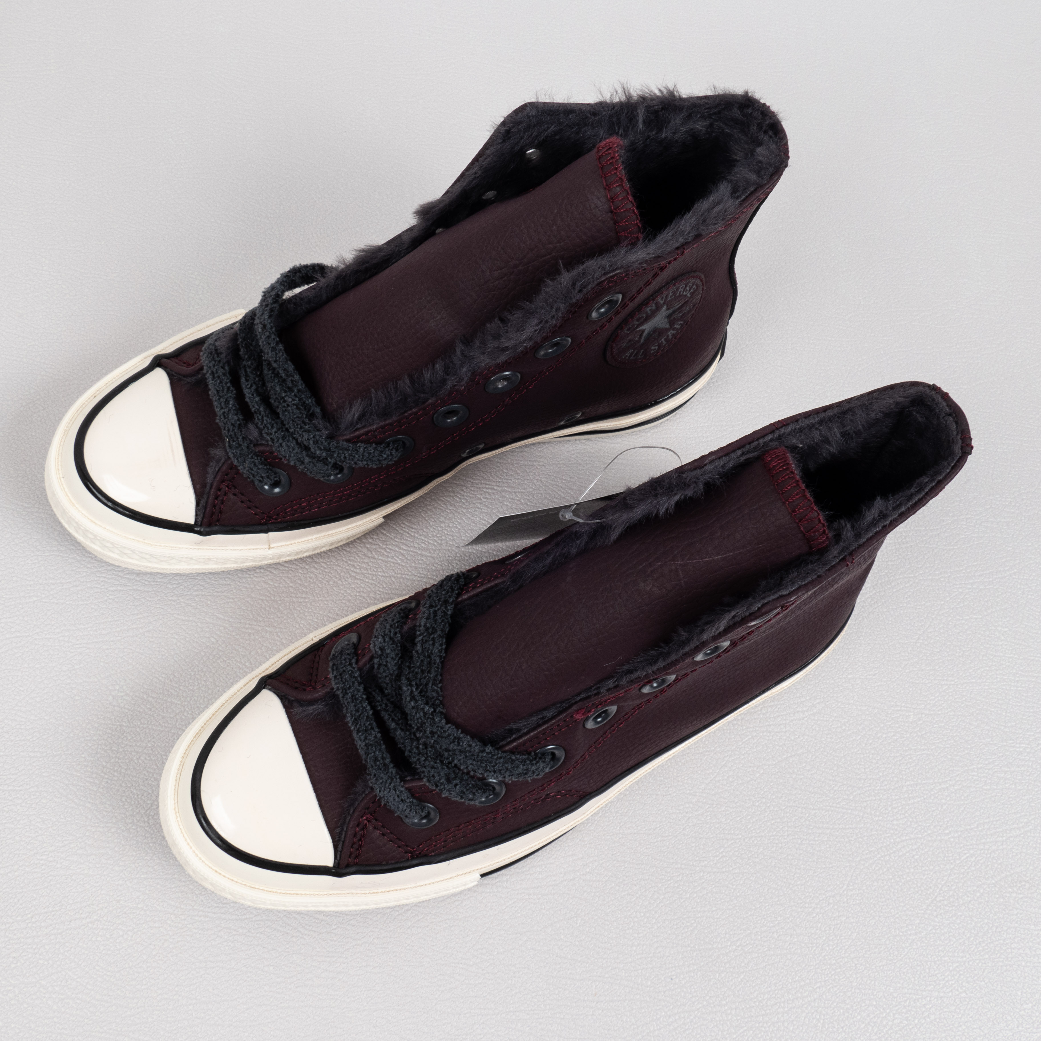 Converse Chuck 70s Leather and fleece canvas sneakers