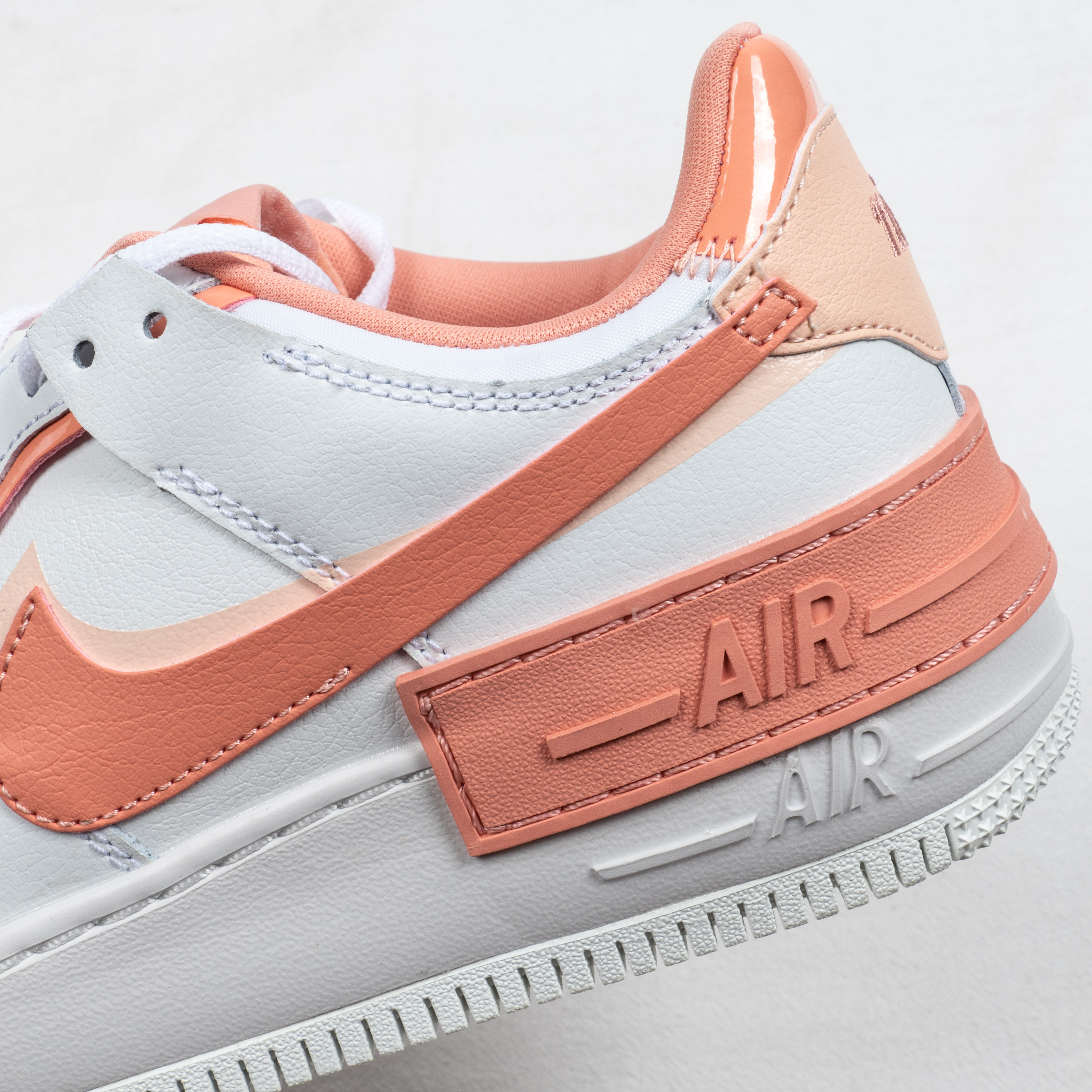 AF 1 Shadow White Coral Pink