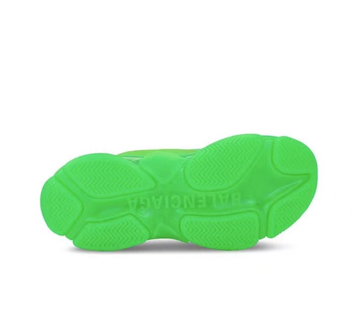 Triple S Neon Green Clear Sole