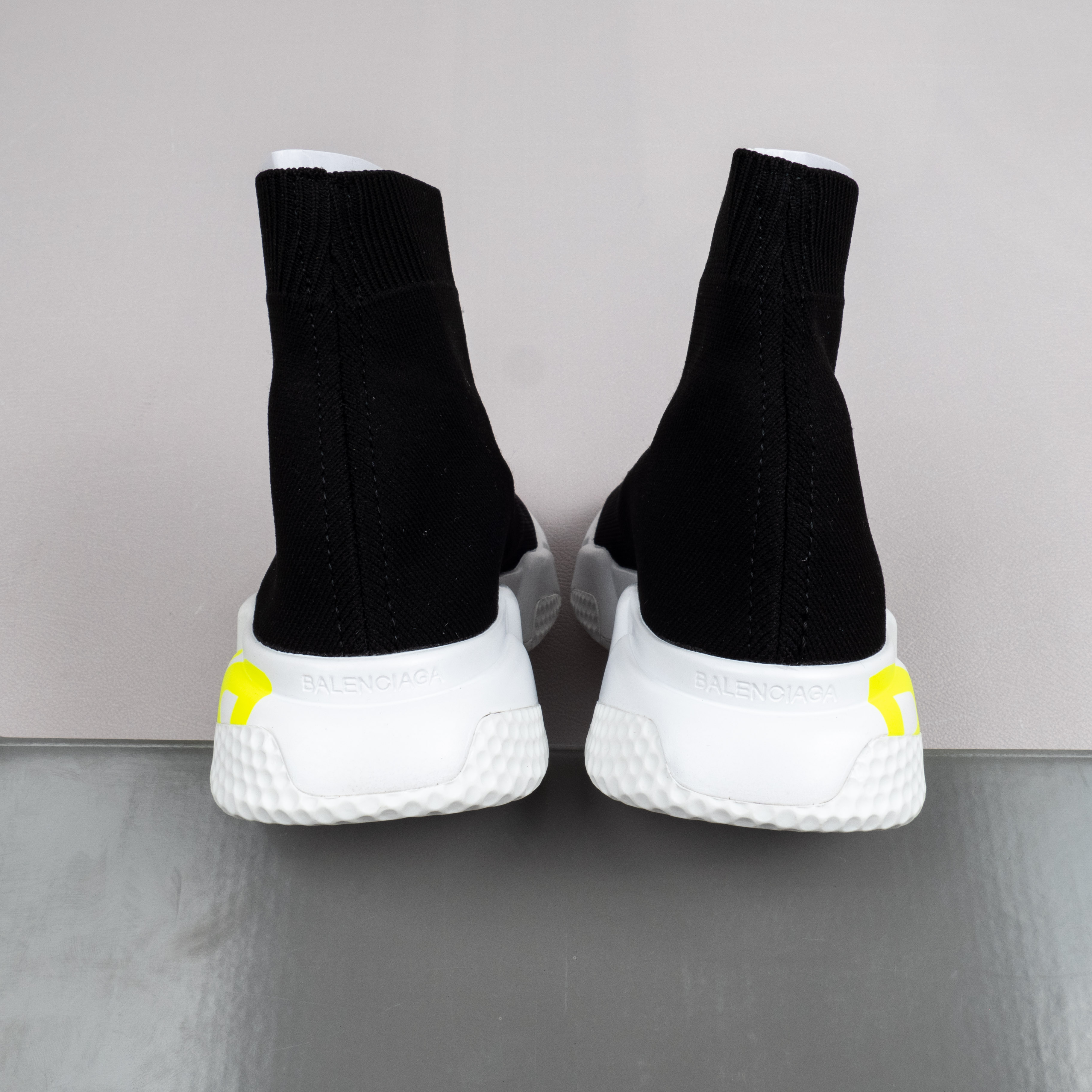 【Free Shipping】男女鞋 巴黎袜子鞋SPEED LOGO印花袜式针织运动鞋