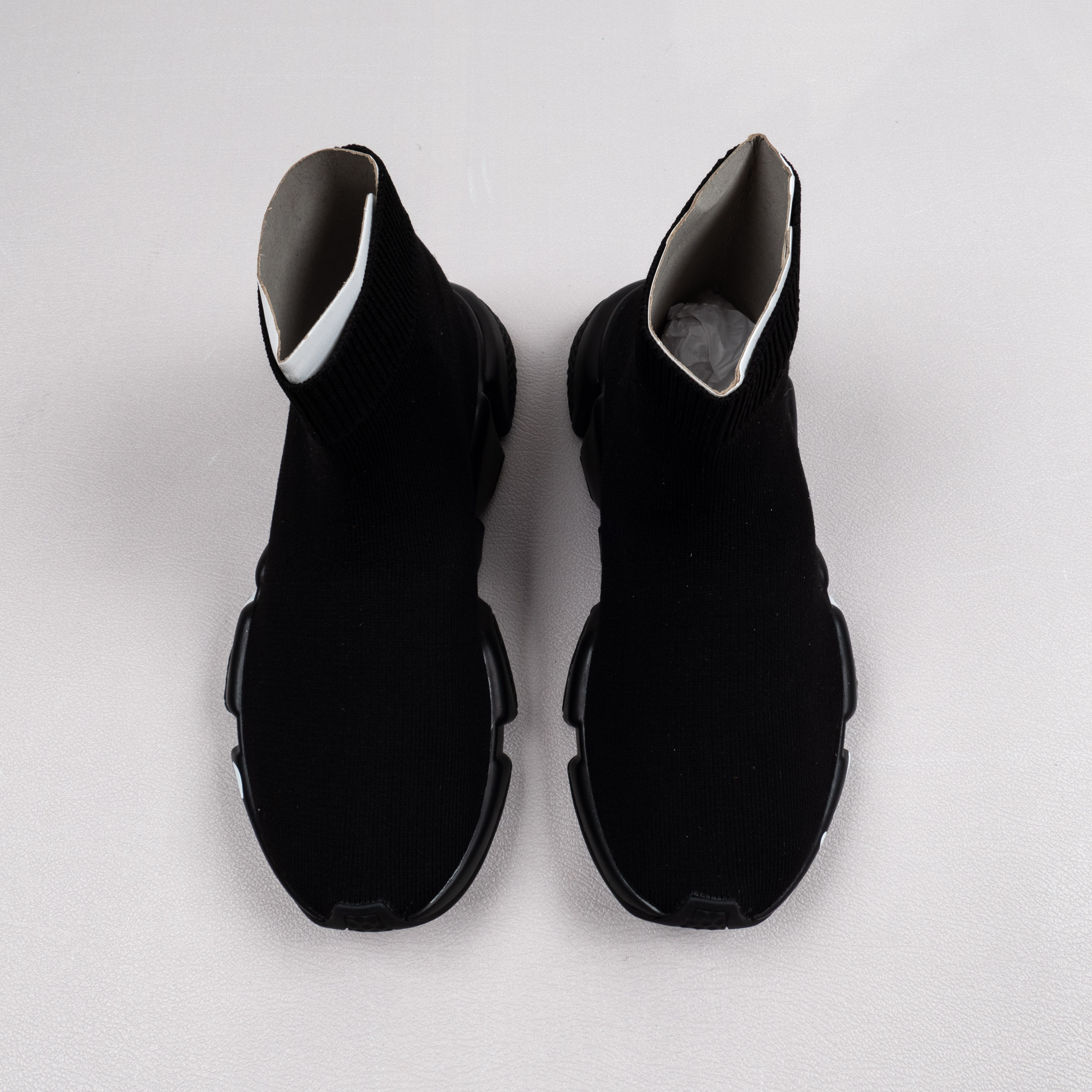 【Free Shipping】男女鞋 巴黎袜子鞋SPEED LOGO印花袜式针织运动鞋