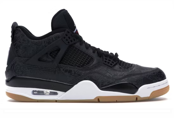 4's Retro Laser Black Gum