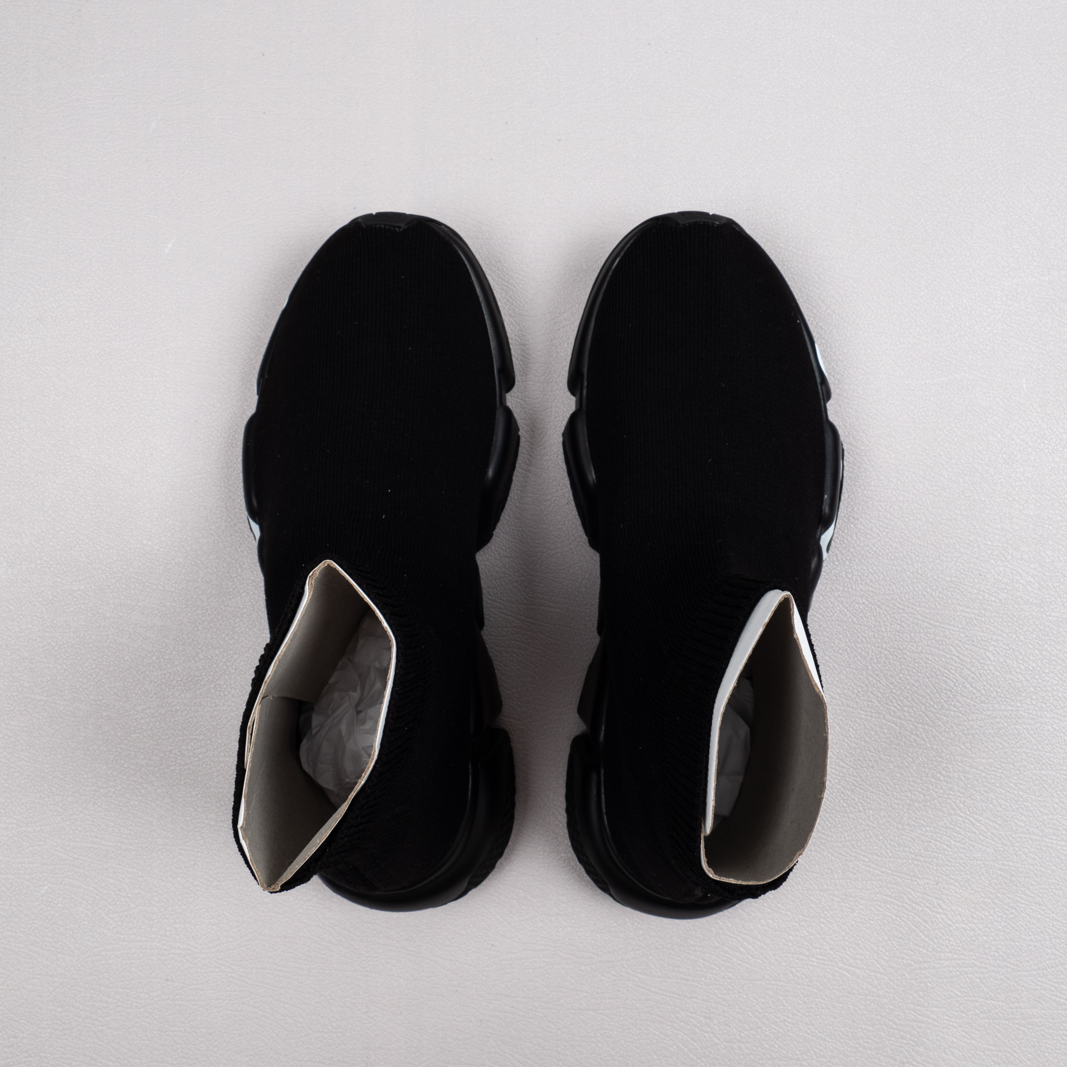 【Free Shipping】男女鞋 巴黎袜子鞋SPEED LOGO印花袜式针织运动鞋