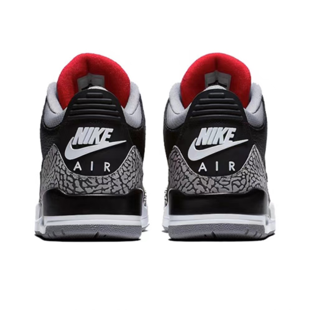 3's Retro Black Cement