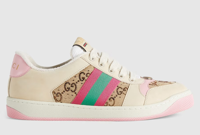 Screener Beige and ebony GG canvas with crystals