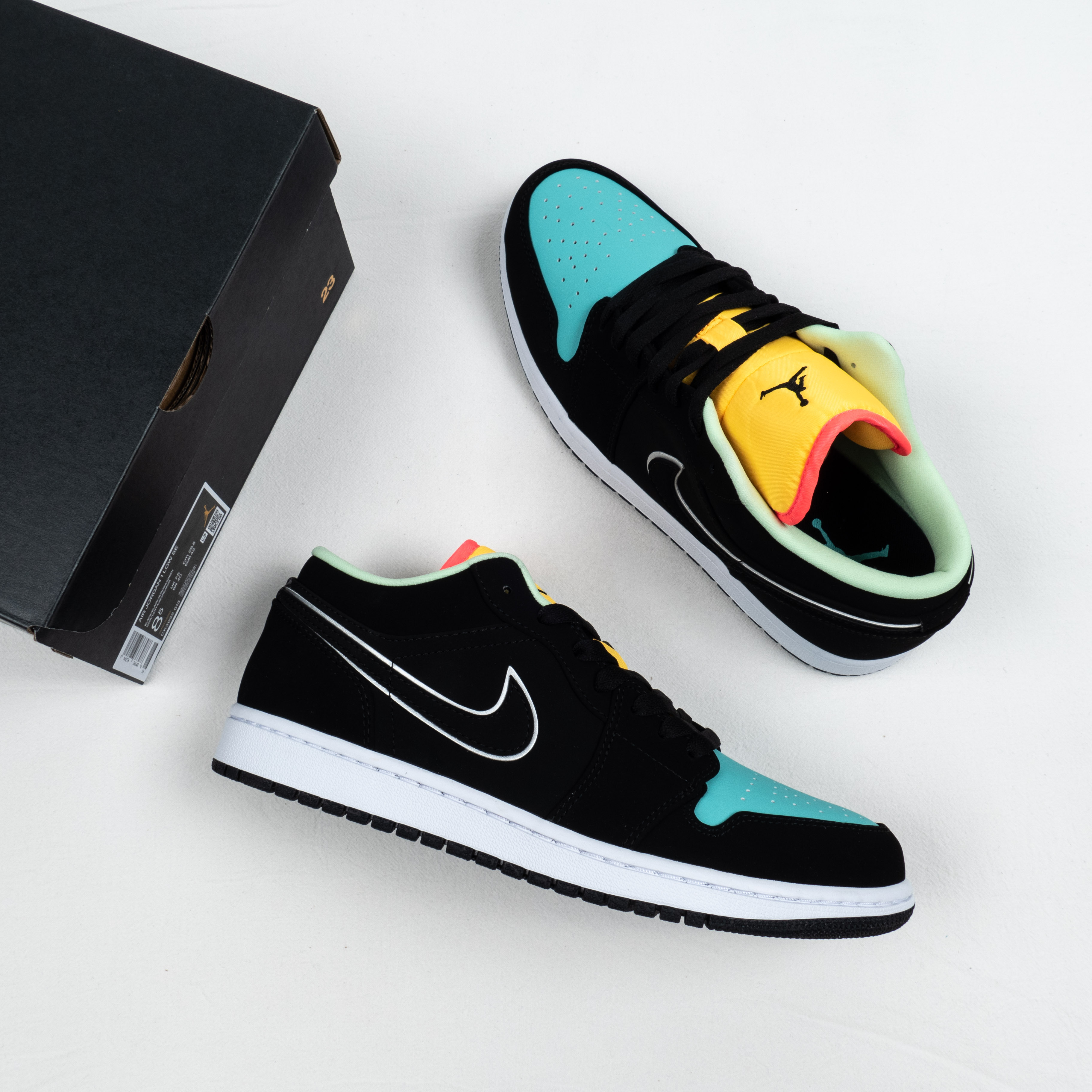 1's Low Black Aurora Green Laser Orange