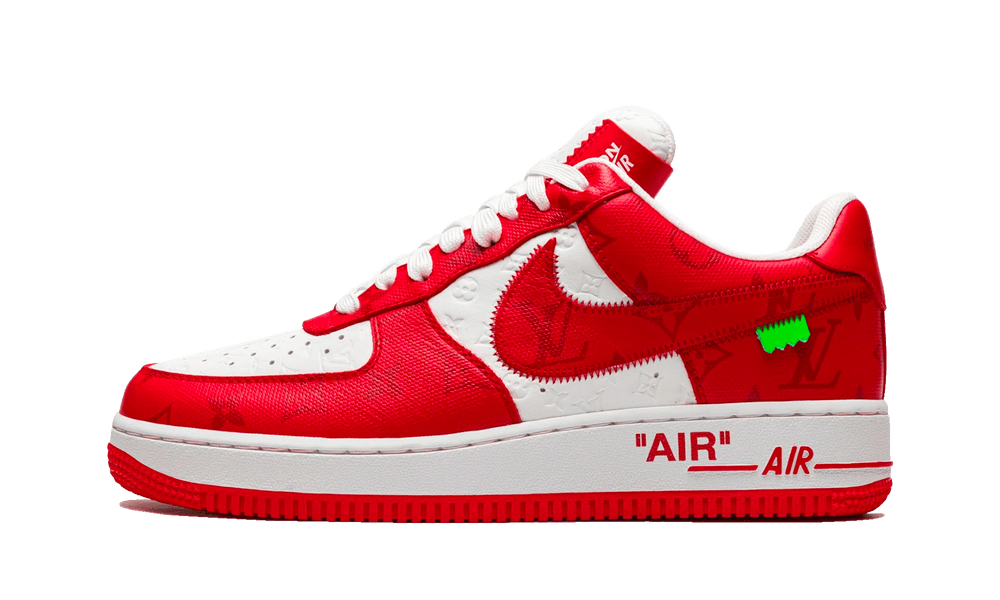 L&V AF 1 Low By Virgil Abloh White Red