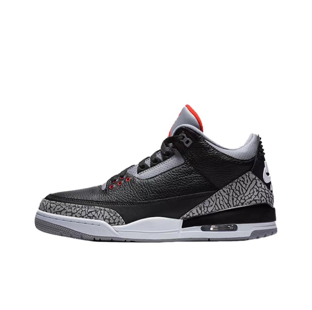 3's Retro Black Cement