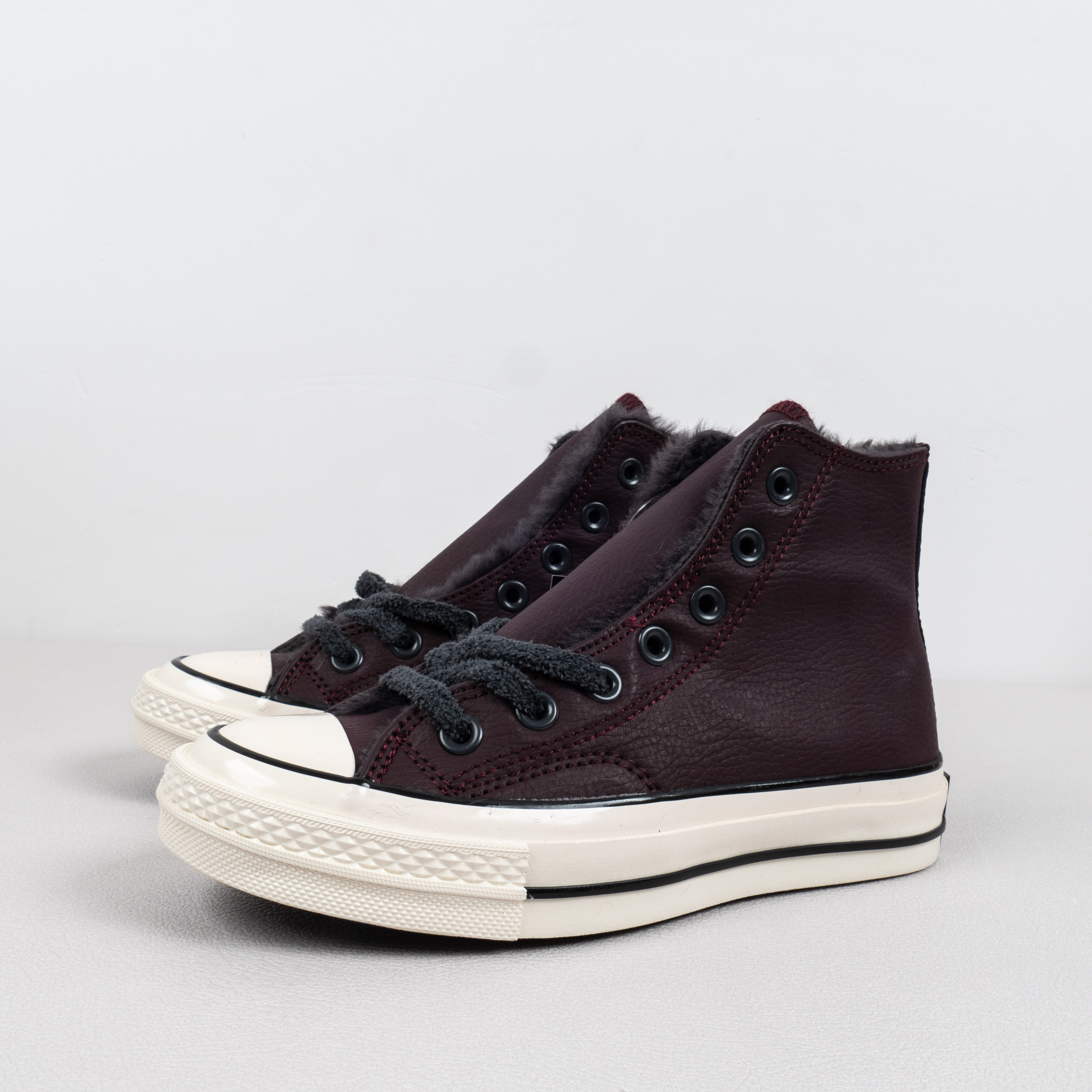 Converse Chuck 70s Leather and fleece canvas sneakers