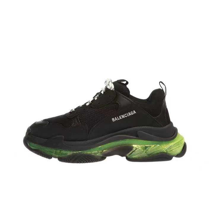 Triple S Black Yellow Fluo