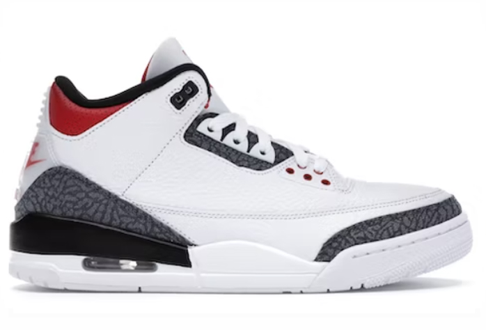 3's Retro SE Fire Red Denim