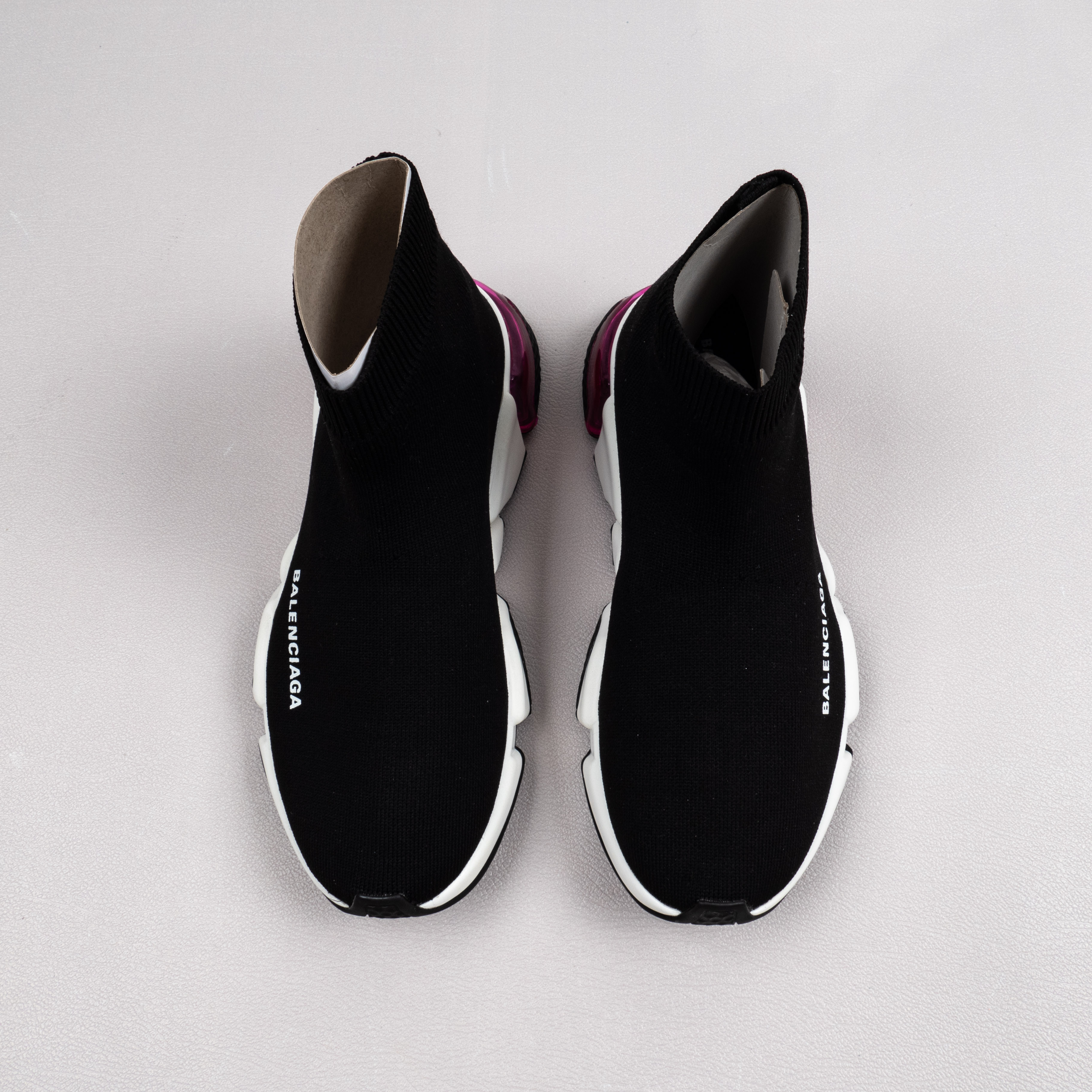 【Free Shipping】男女鞋 巴黎袜子鞋SPEED LOGO印花袜式针织运动鞋