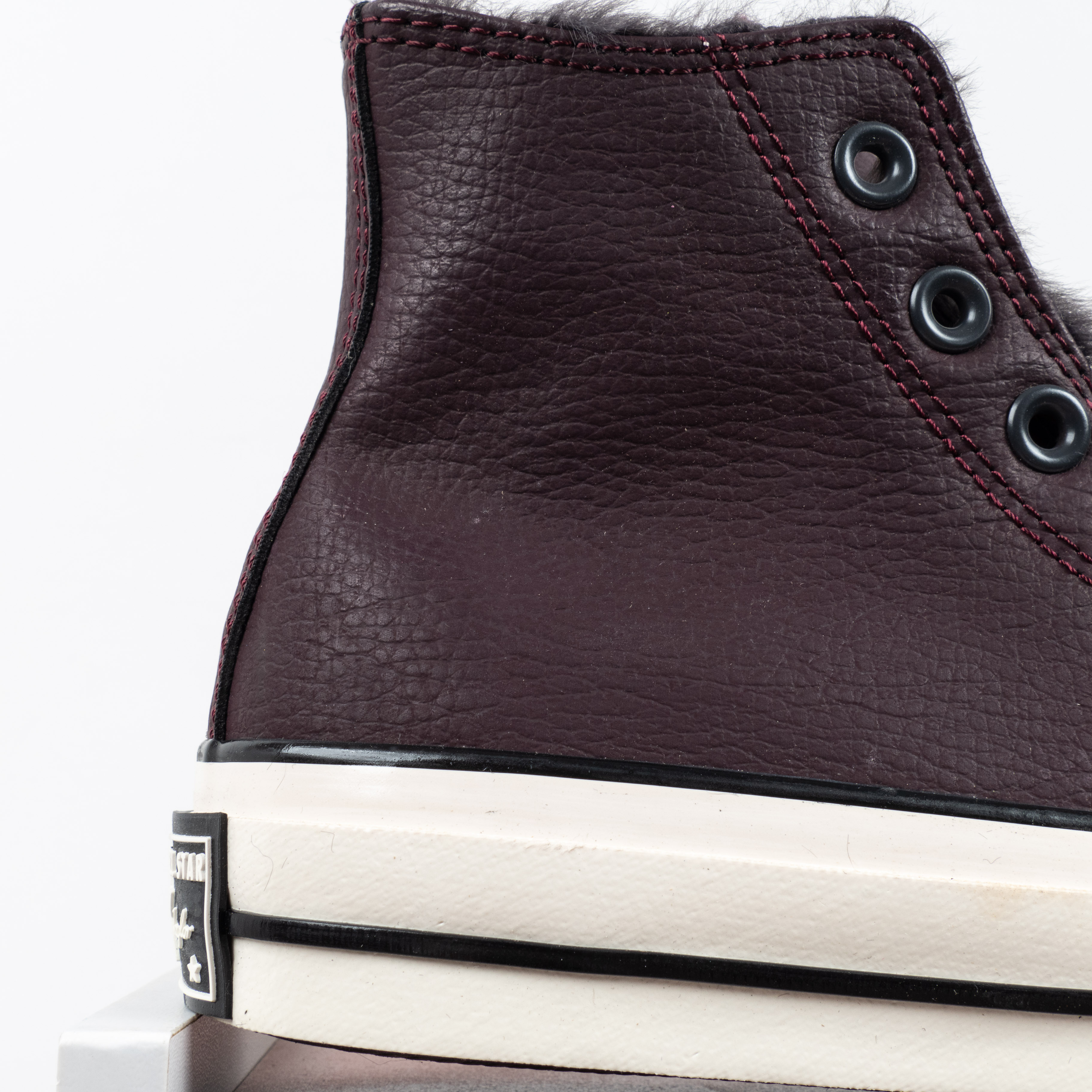 Converse Chuck 70s Leather and fleece canvas sneakers