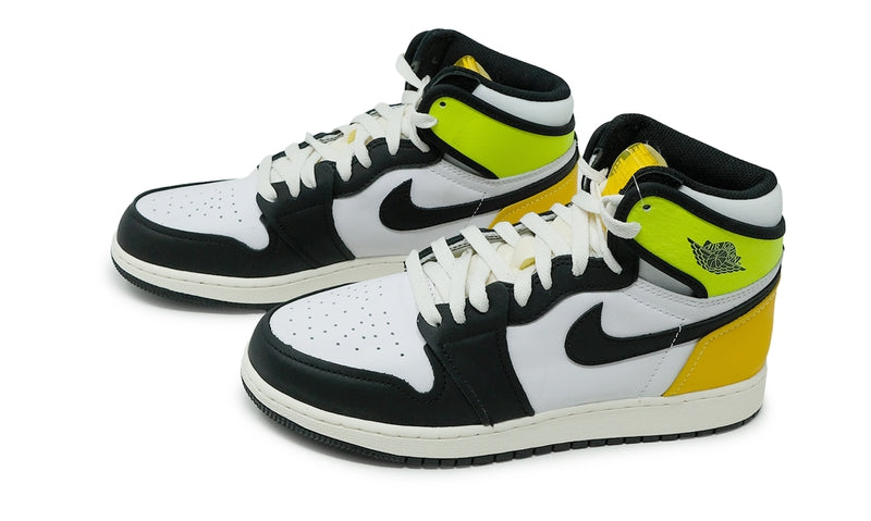 1's Retro High White Black Volt University Gold