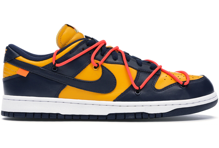 OW x Futura x SB Dunk Michigan University Gold Midnight Navy