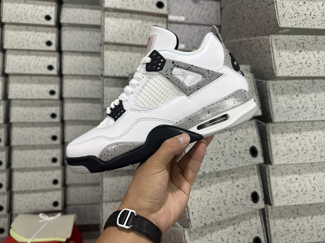 4's Retro White Cement