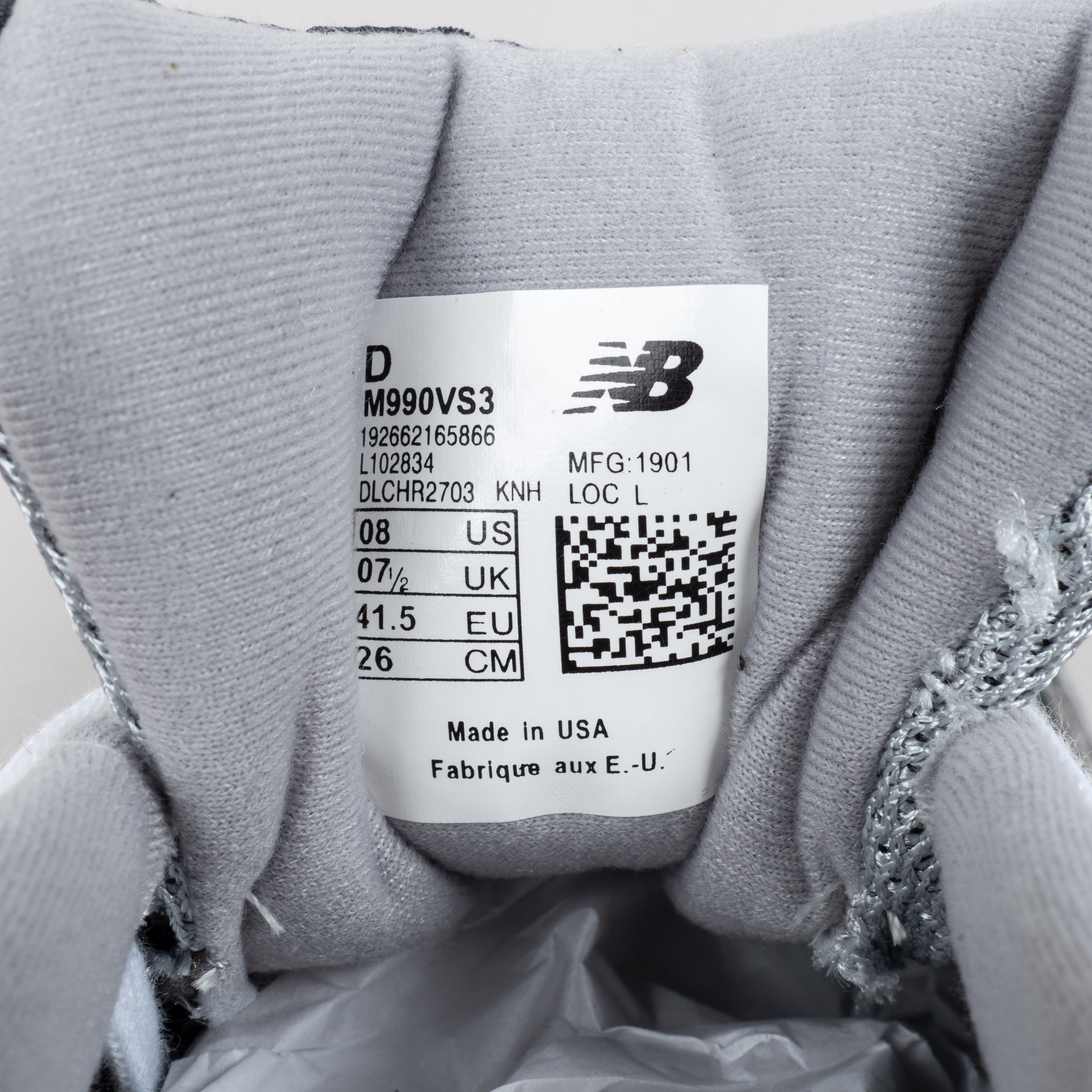 【Free Shipping】990v3 Made In USA Version 3 Grey