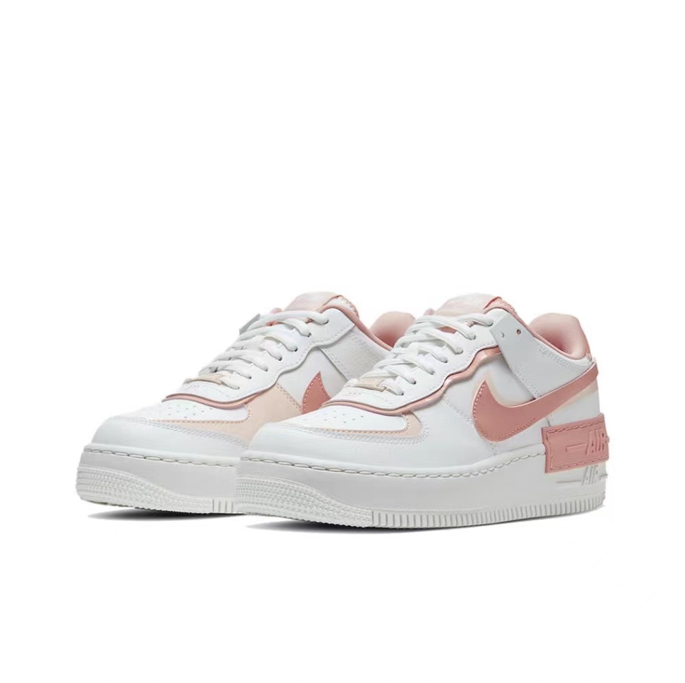 AF 1 Shadow White Coral Pink
