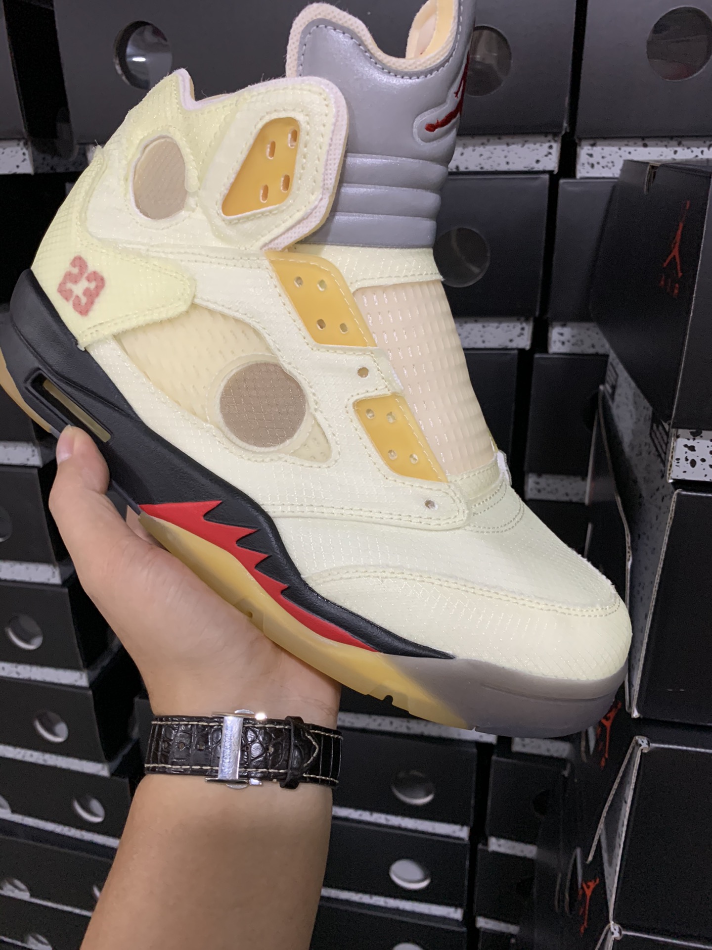 5's Retro OFF-WHITE Sail