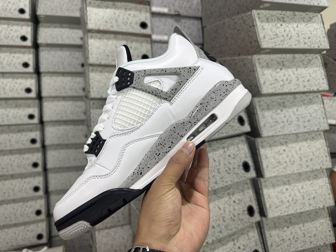 4's Retro White Cement