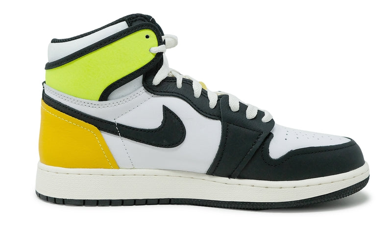 1's Retro High White Black Volt University Gold