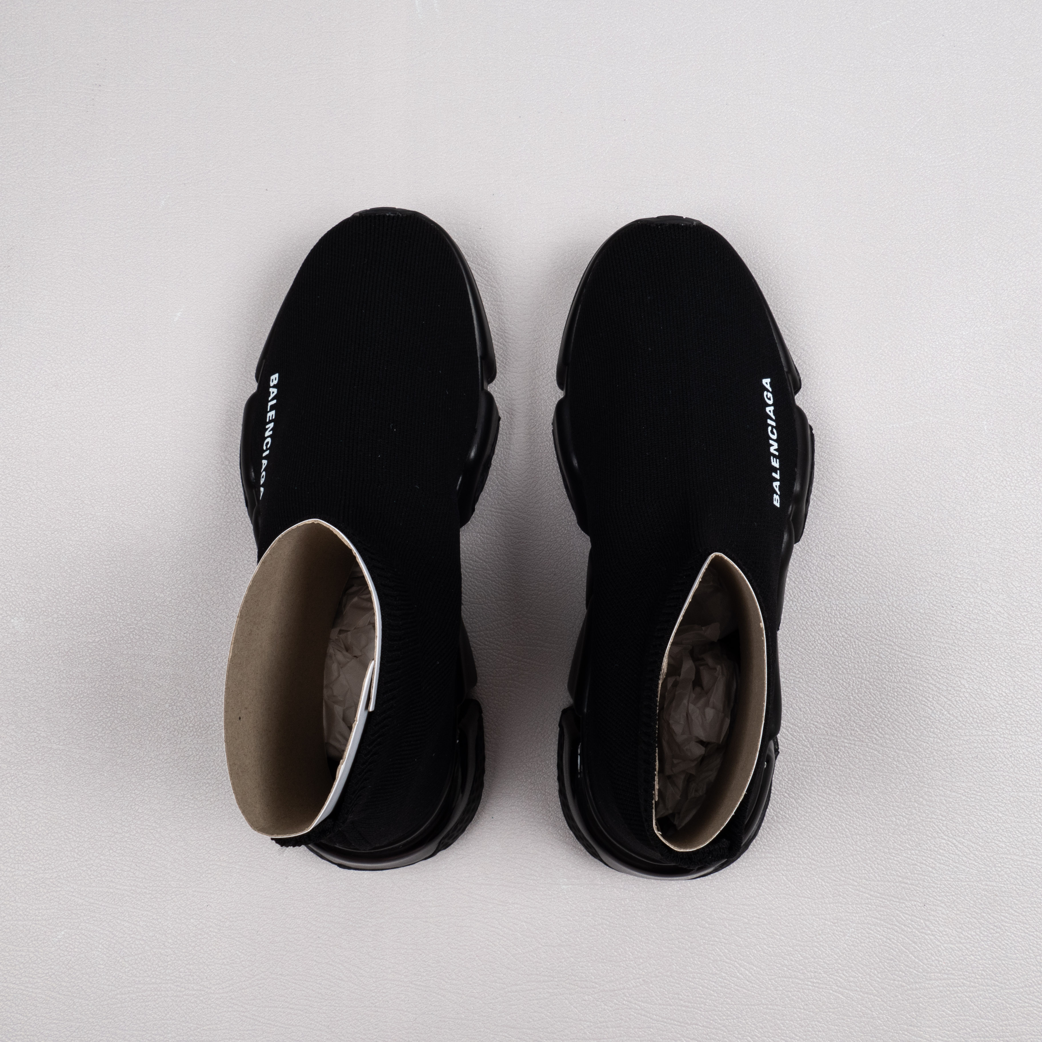 【Free Shipping】男女鞋 巴黎袜子鞋SPEED LOGO印花袜式针织运动鞋