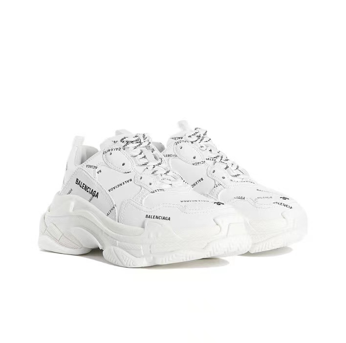 Triple S Allover Logo White