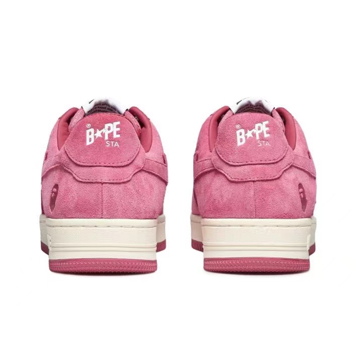 A Bathing Ape Pink Suede