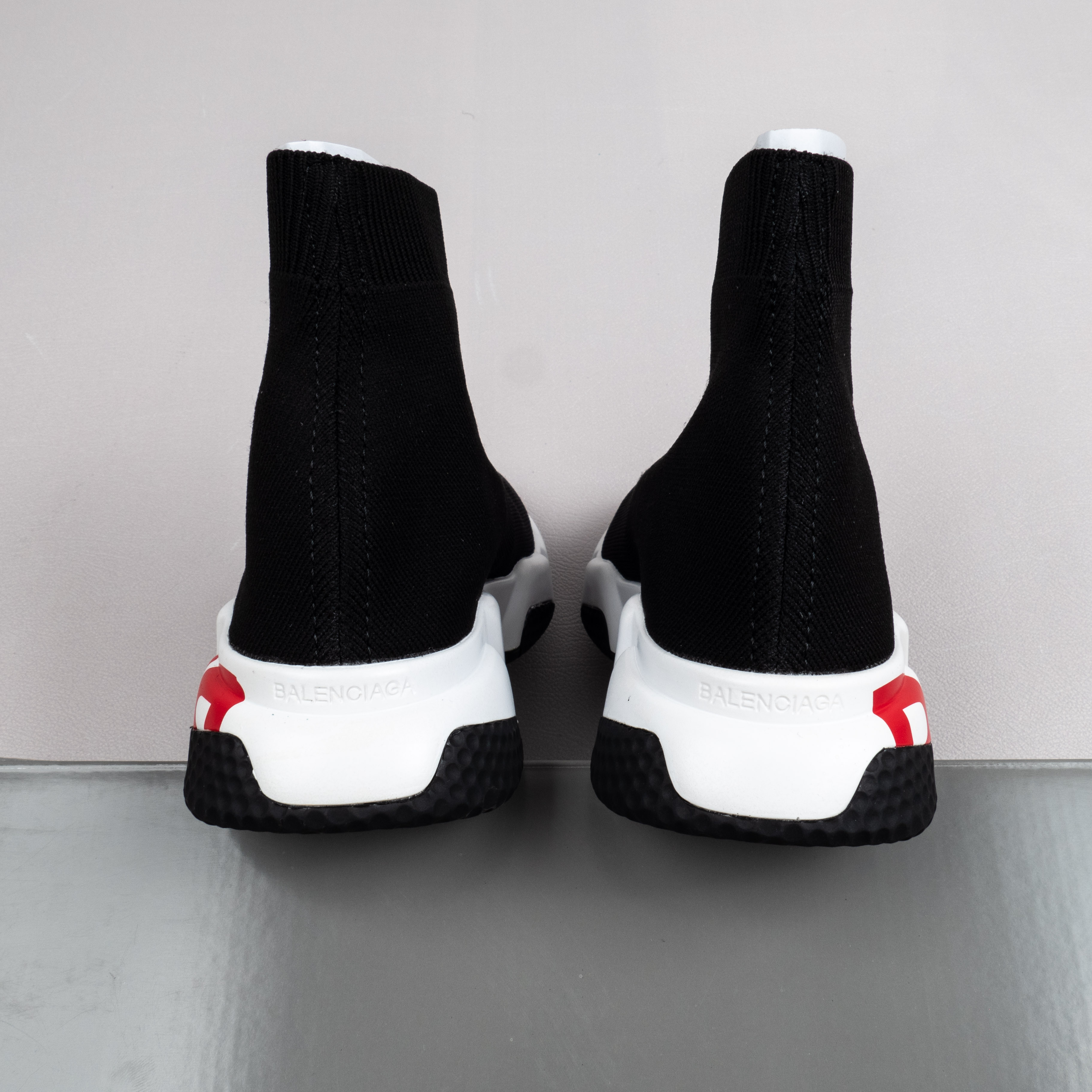 【Free Shipping】男女鞋 巴黎袜子鞋SPEED LOGO印花袜式针织运动鞋