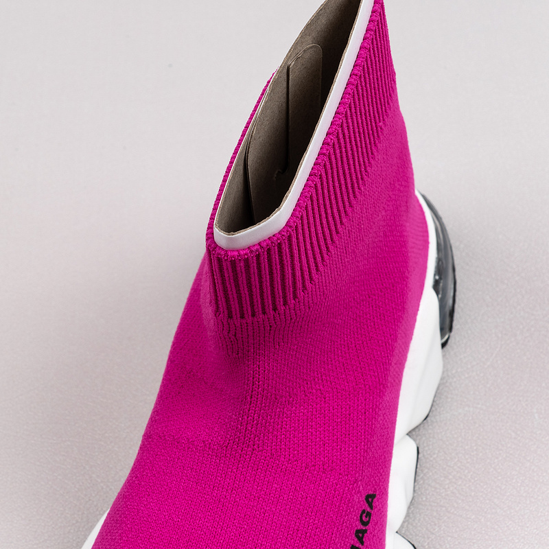 【Free Shipping】男女鞋 巴黎袜子鞋SPEED LOGO印花袜式针织运动鞋