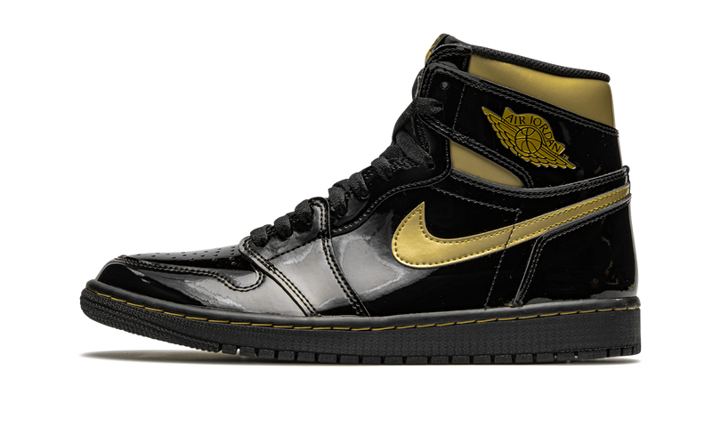 1's Retro High Black Metallic Gold