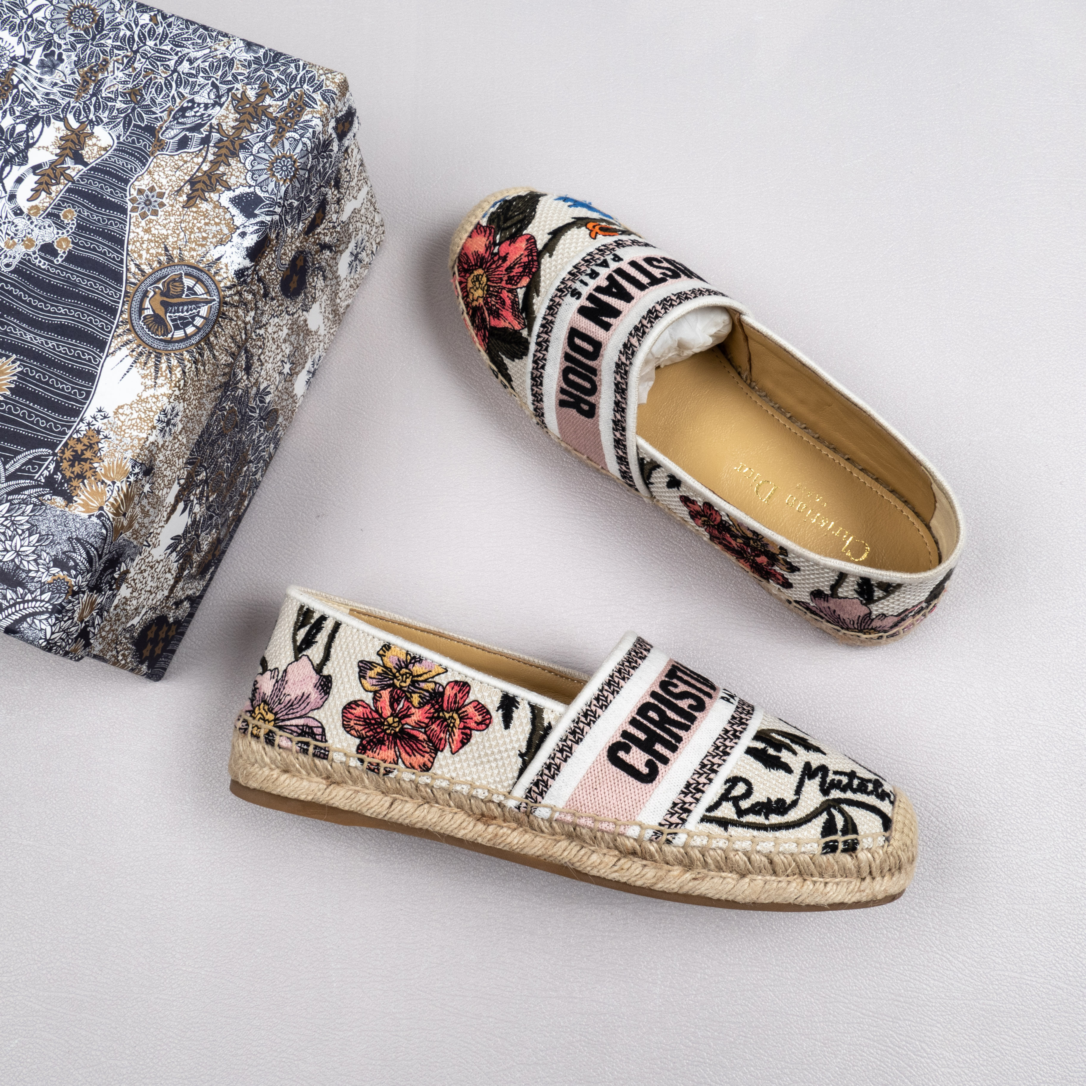 [Free Shipping]女鞋 DlOR OBLIQUE EMBROID 渔夫鞋