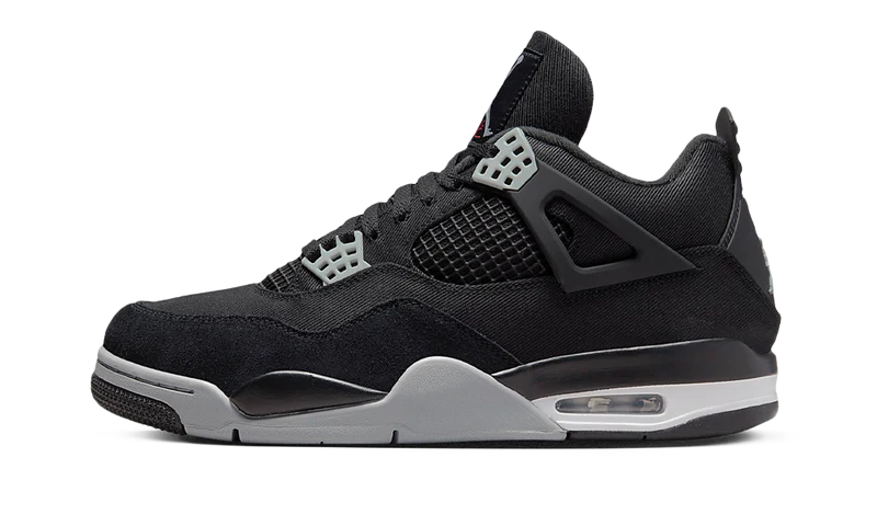 4 Retro SE Black Canvas