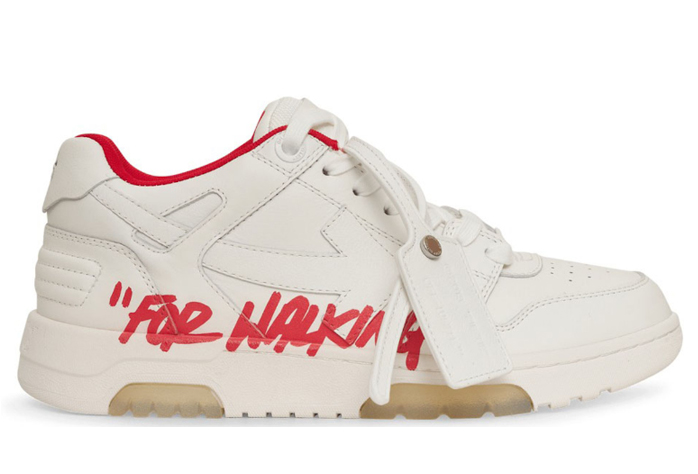 Out Of Office  OOO  Low Tops For Walking White White Red FW21