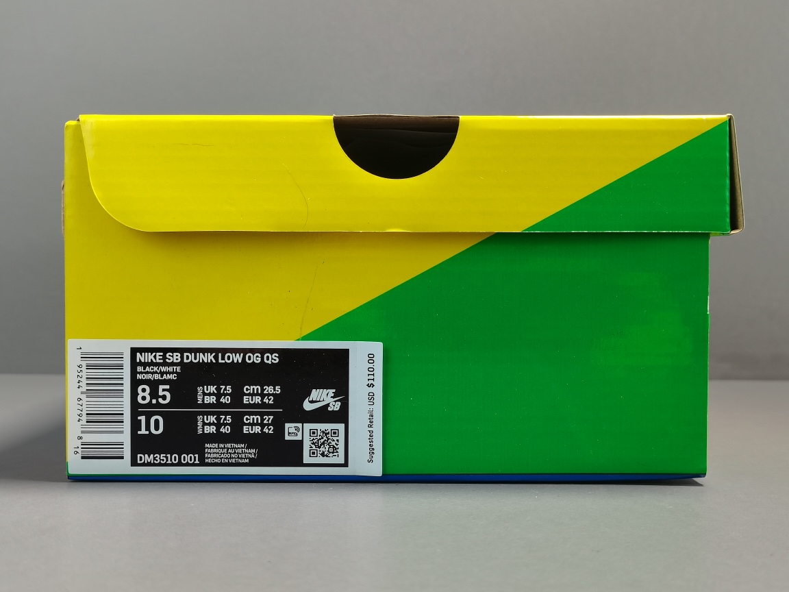 Dunk Low OG QS Quartersnacks Zebra