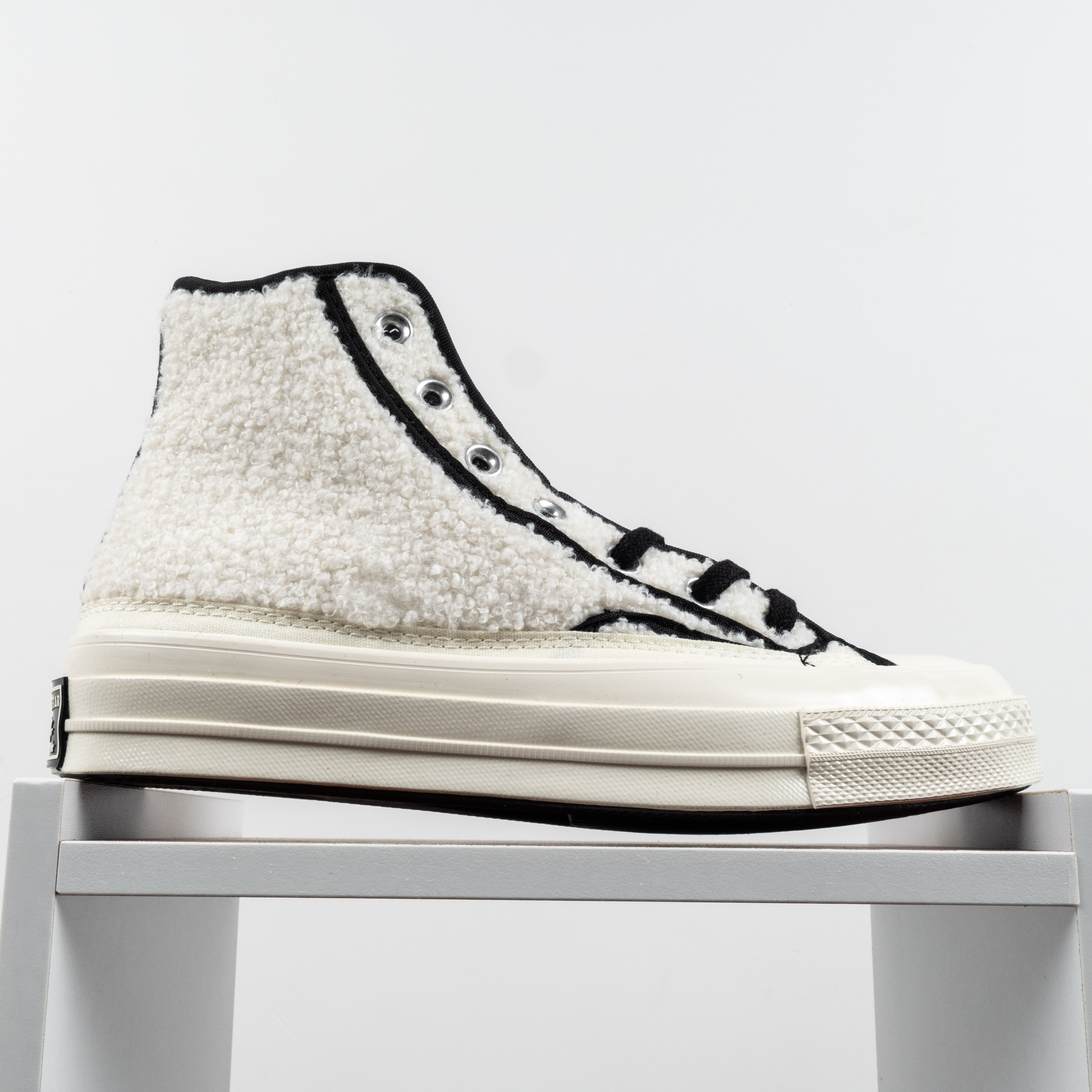 [Free Shipping]男女鞋 Converse 高帮冬款70s羊羔绒帆布鞋172006C